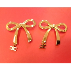 Ozdoba kokardka złota